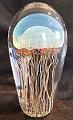 Blue Moon Glass Jellyfish Sculpture Satava, med size