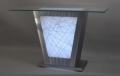String Theory Glass Top Console Table