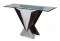 The Wedge-Glass Top Console Table
