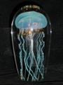 Blue Moon Glass Jellyfish Sculpture Satava small size