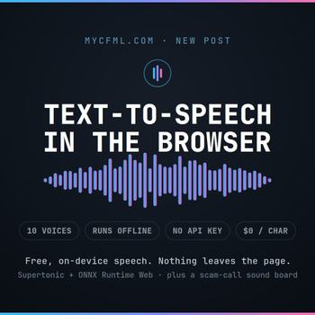 Image about Free, on-device text-to-speech in the browser (and a scam-call sound board)