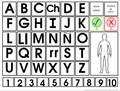Spanish Communication boards for Acute Care - Letter Board