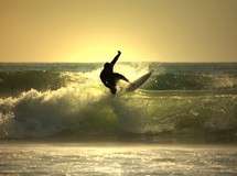 Carmel Sunset Surfing