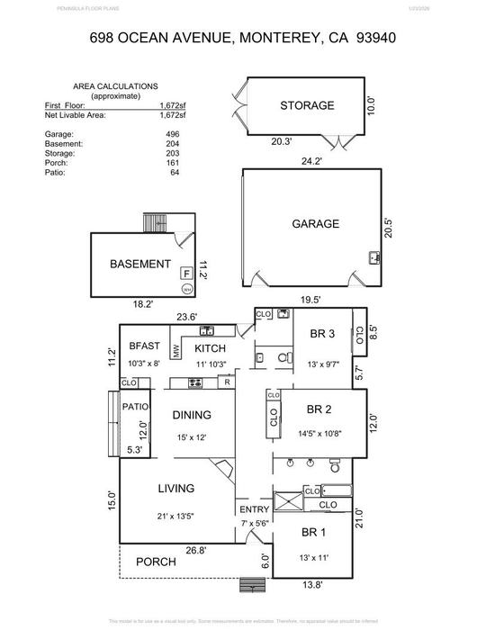 698 Ocean Avenue - SOLD, Monterey