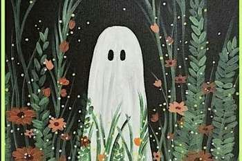Glow in the Dark Ghost Paint Night