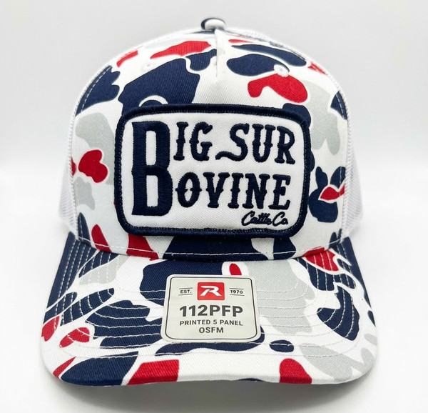 Merica Camo White Logo Cap