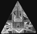 Steinbach Diamond Etched Crystal Architecture Scupltures