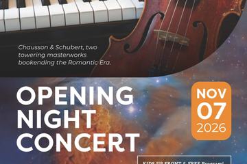 Chamber Music Monterey Bay 60th Season Opening Night Concert