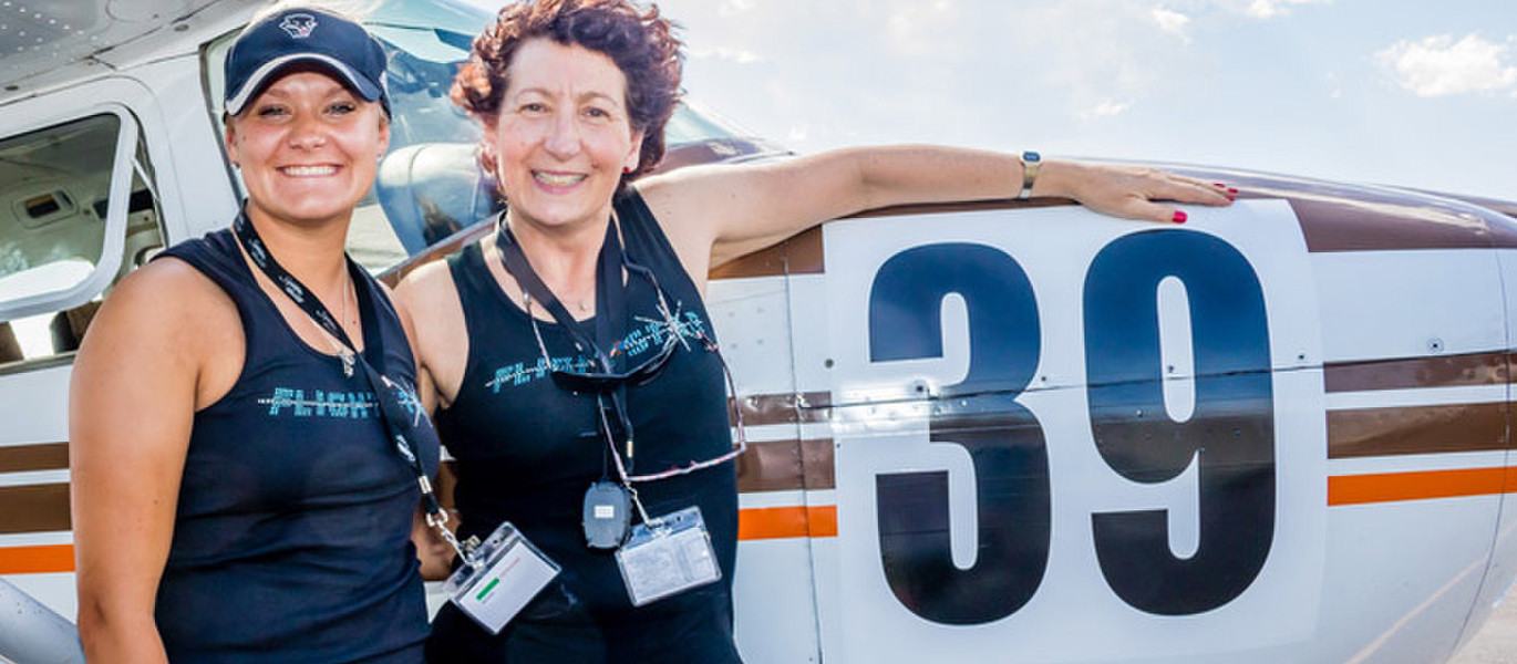 Over 100 female pilots compete each year